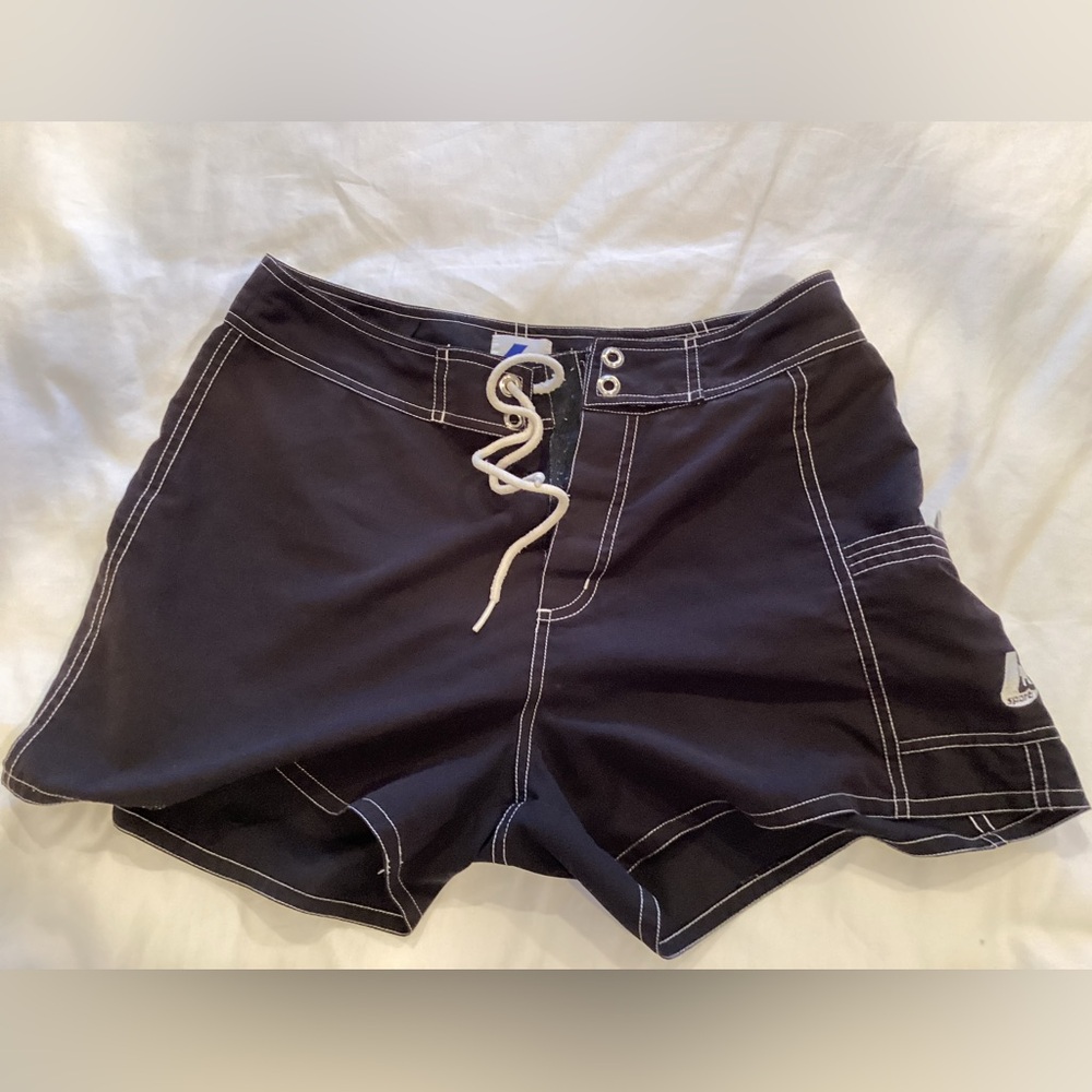 Elegant Black Swim Coverup Shorts